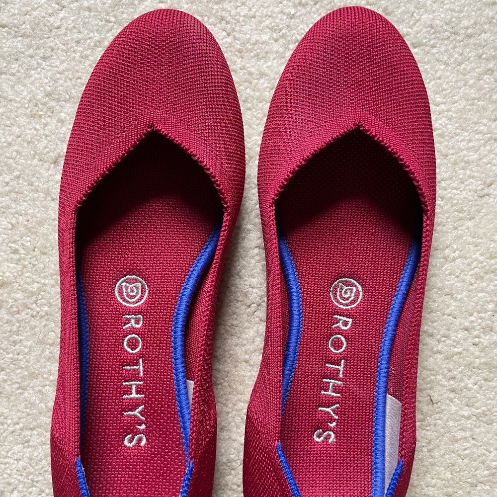 Rothy’s Scooter Red flats size 8